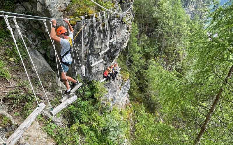 Seilparcour mit Alpinguide