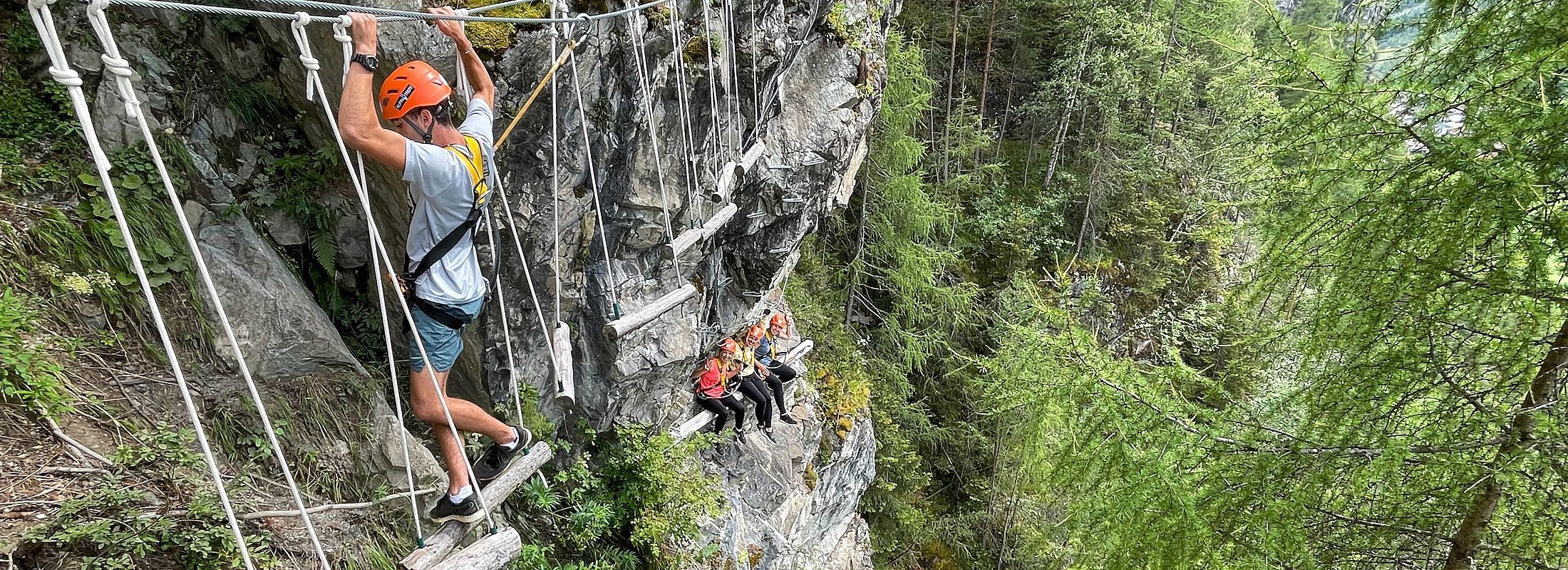 Seilparcour mit Alpinguide