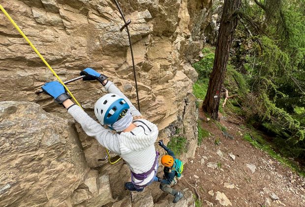 Klettersteig Kurs für Familien